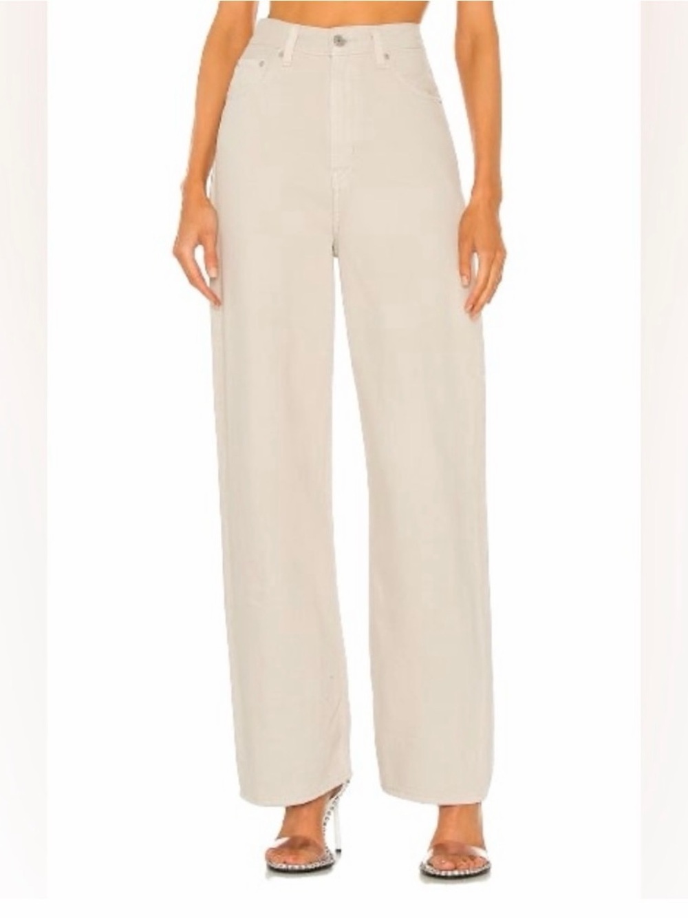 Levi high loose jean in mushroom